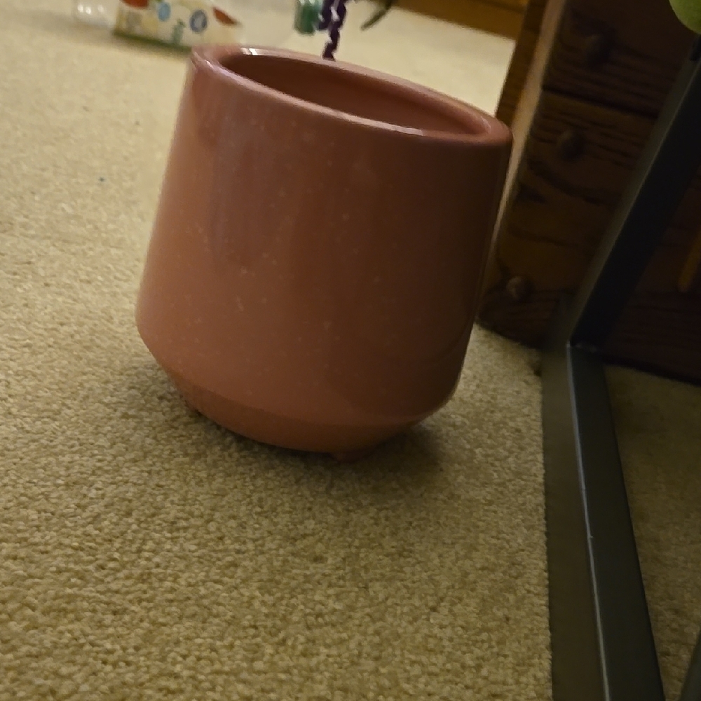 Pink Ceramic Planter